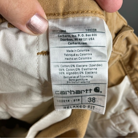 Carhartt relaxed fit hickory work shorts size 38 - Picture 7 of 8